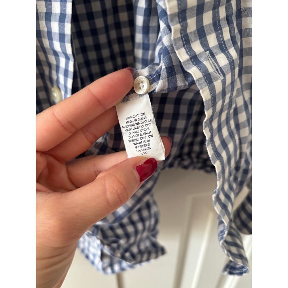 Vineyard Vines Blue White Gingham Button Down Shirt S - Picture 6 of 7